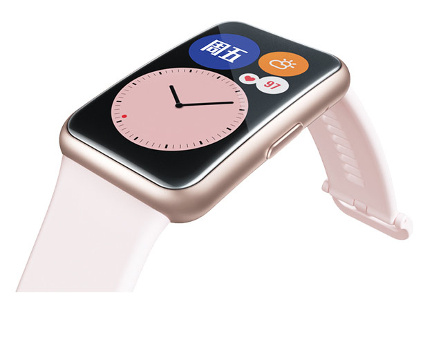 【女神走心实用礼】华为手表Watch fit女士款智能穿戴运动心率睡眠生理周期NFC血氧监测女友礼物 2代樱语粉【可以蓝牙通话】晒单送钢表带+太空人