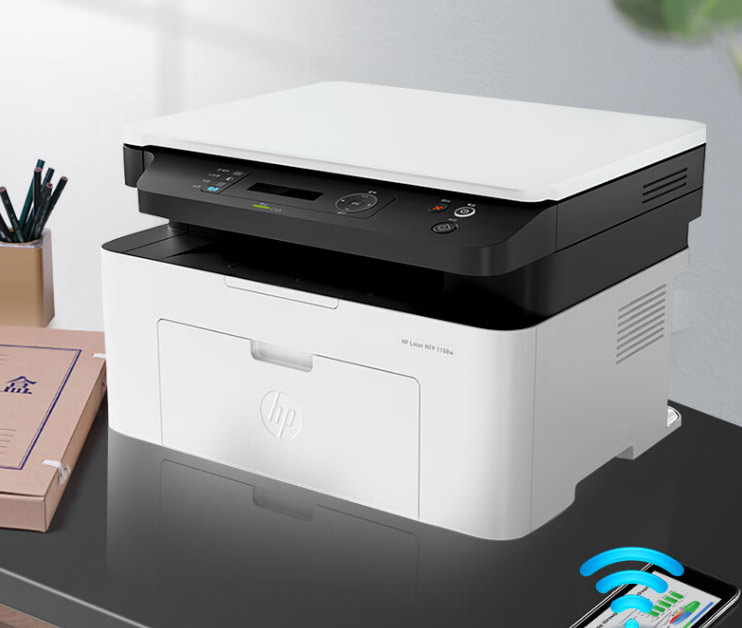 惠普（HP）1188w无线打印机办公学习黑白激光家用三合一复印扫描多功能一体试卷档案打印同1136w 1188w【打印复印扫描+无线连接】136w白色款